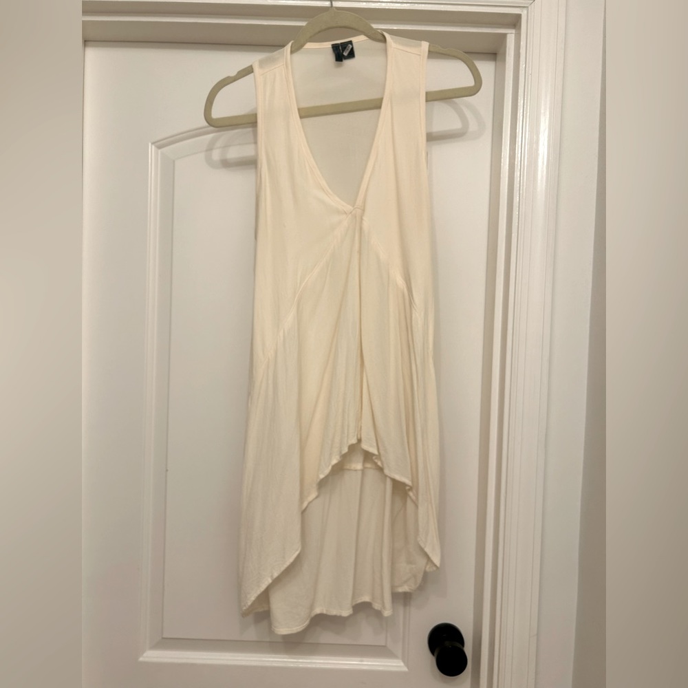 Anthropologie Oversized V-Neck Blouse